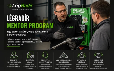 Személyes technikai bemutató a LégRadír Mentor Program keretében, ahol az ügyfelek gyakorlati oktatást és hosszú távú szakmai támogatást kapnak.